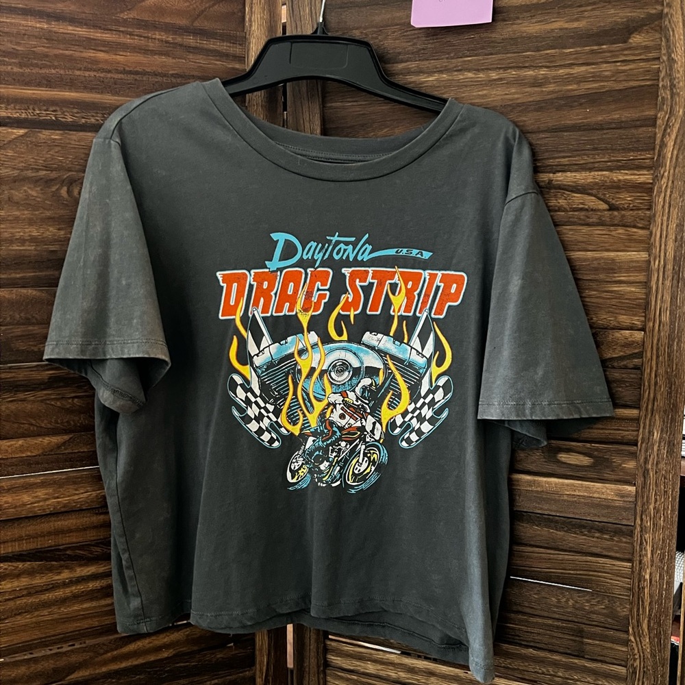 Daytona Drag Strip T-Shirt - Black